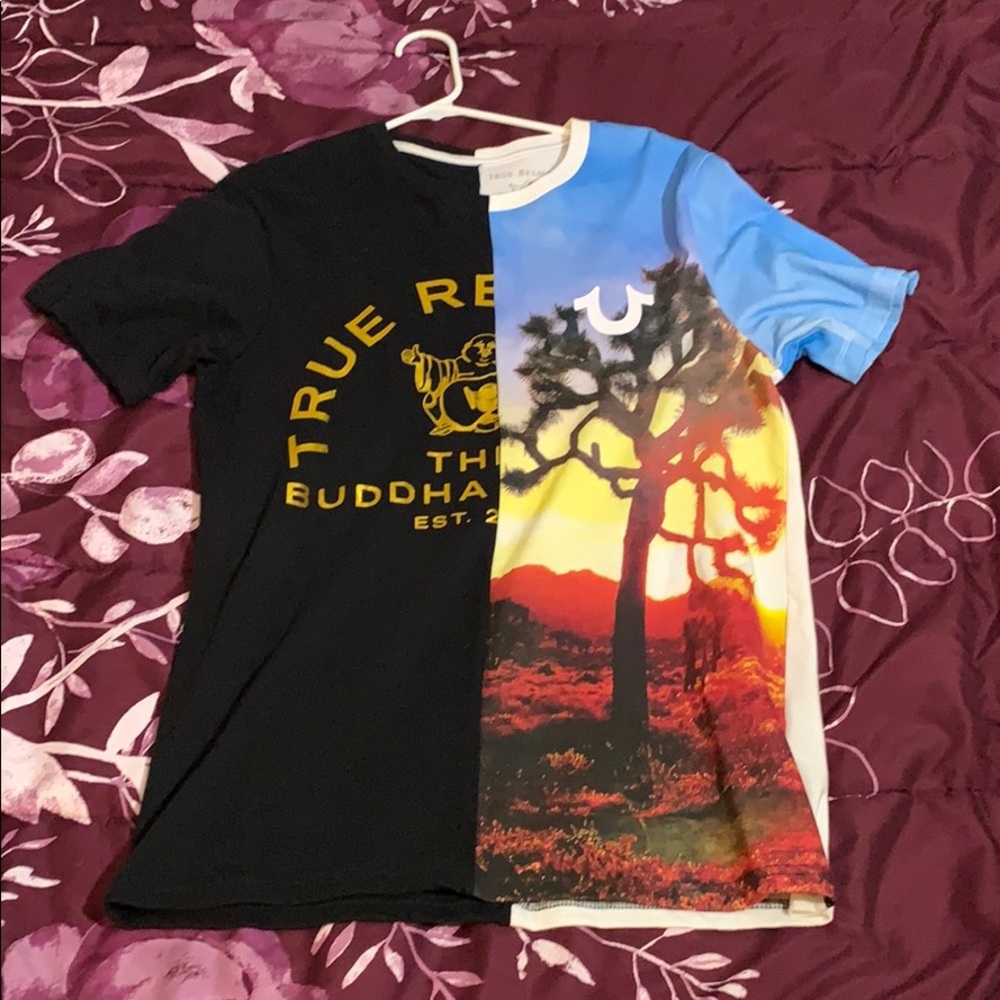 True religion men’s split t shirt